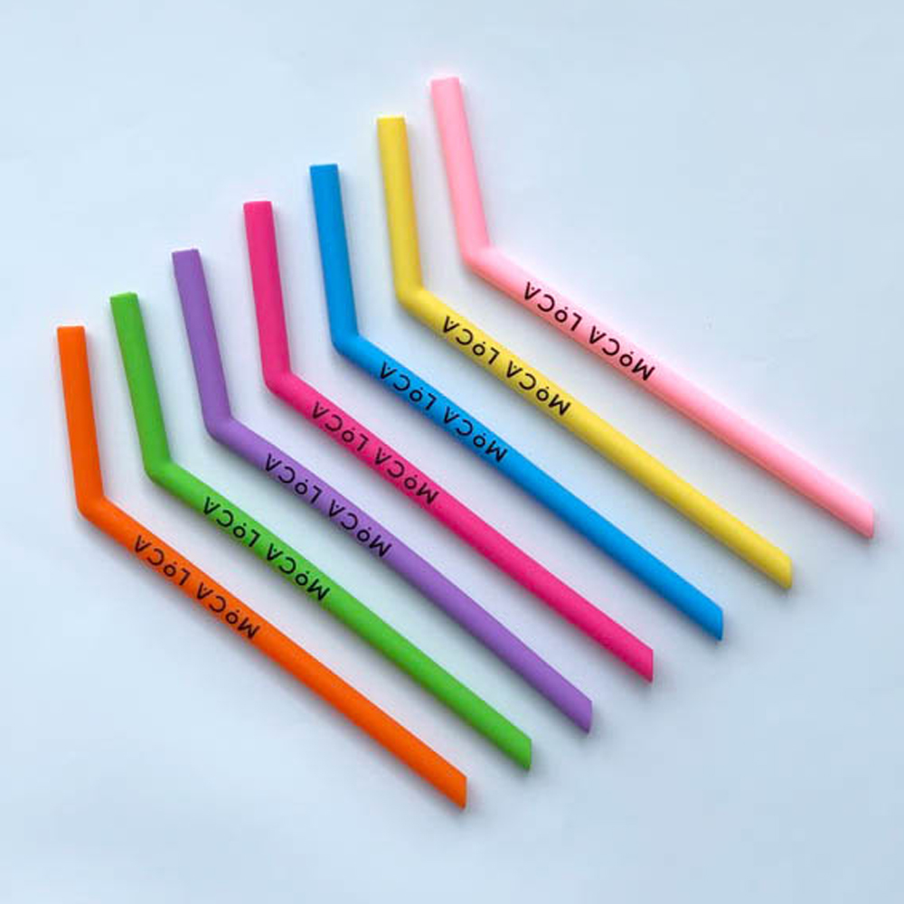 Pailles en silicone Yoko Design - pailles réutilisables colorées